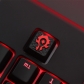 1pc Artisan Metal Keycaps for Mechanical Gaming Keyboard WOW / ROG / Spider-man / IG / RNG / The Avengers